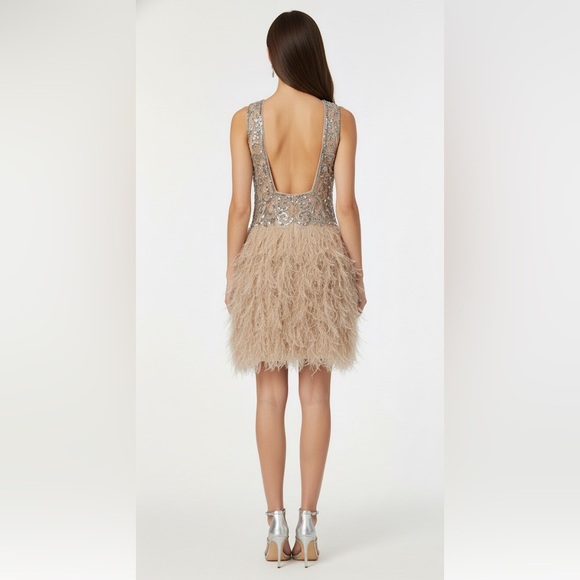 ASOS Edition sequin& feather dress NWT - Picture 2 of 10